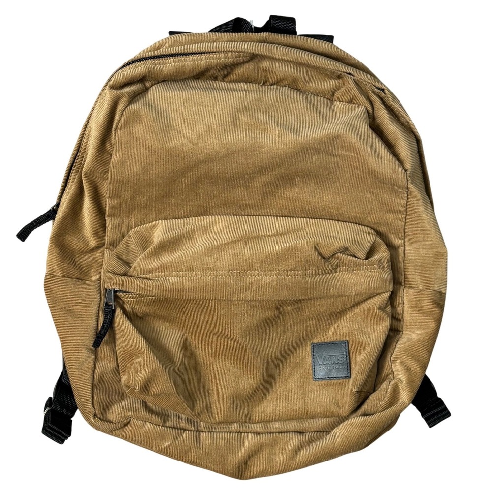 NWT Vans Deana III Backpack 22L Dirt Brown Tan Corduroy